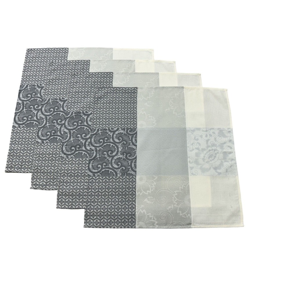 Le Jacquard Francais Fleurs de Kyoto Mist Napkin 23 X 23 Inch Set of 4
